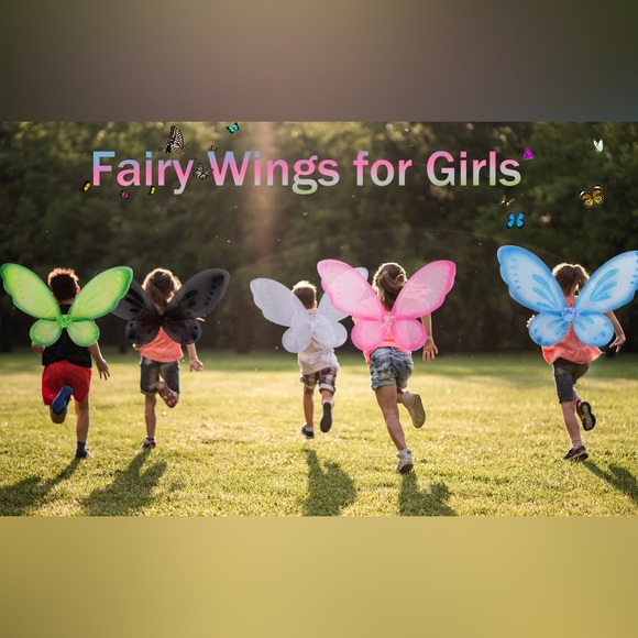 Rhoxshy NEW Sparkle Butterfly 🦋 Fairy Wings for Dress-up NWT (K017,K018,K019) - Picture 7 of 12